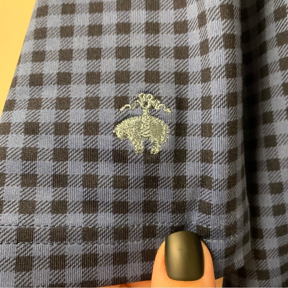 Brooks Brothers Buffalo Plaid Checked Blue Black Polo‎ Size Large - Picture 5 of 6